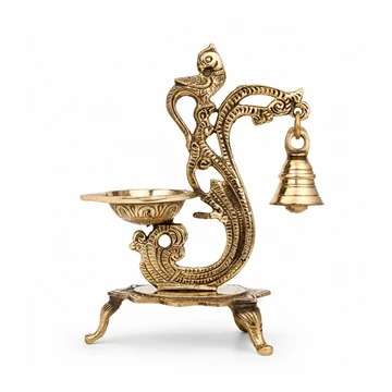 brass diya